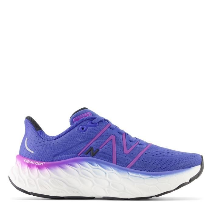 Baskets de running femme New Balance Fresh Foam X More V4 Bleu violet Drop 10mm Usage regulier Cdiscount Sport