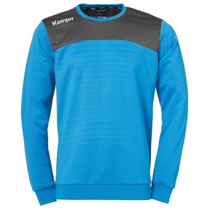 Sweatshirt d'entraînement Kempa Emotion 2.0 pour homme - Bleu - Manches longues - Respirant