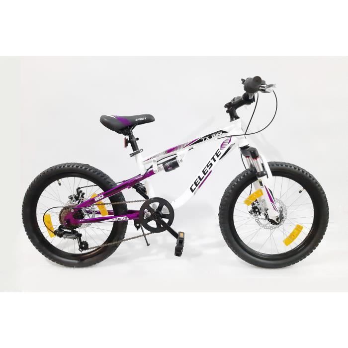 20 Pouces VTT Tout Suspendu AMIGO Racer Orange