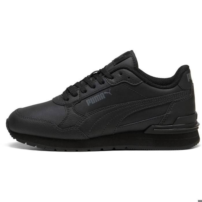 Puma Puma St Runner V4 Leather Jr Chaussures pour Enfant Noir 399736-01