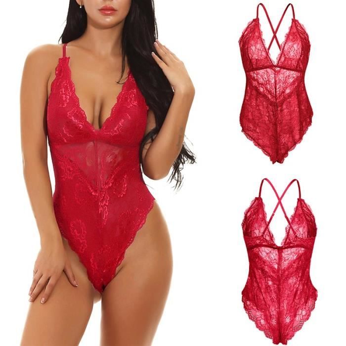 sous-Vêtement Body Barboteuse Taille Unique Polyester Femmes 1//2Pcs Voir À Neuf