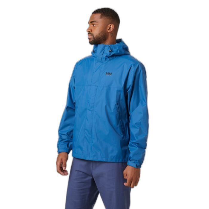Veste De Pluie Helly Hansen Bleue Taille L - Capuche, Respirante, Nylon (occasion)