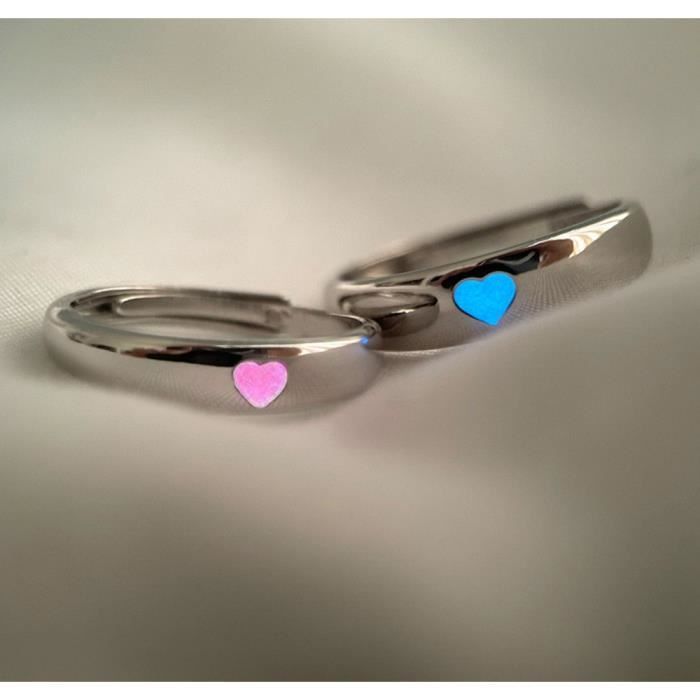 Bague Ajustable,Couples Bague De Promesse,Bagues Assorties Lui Et Elle