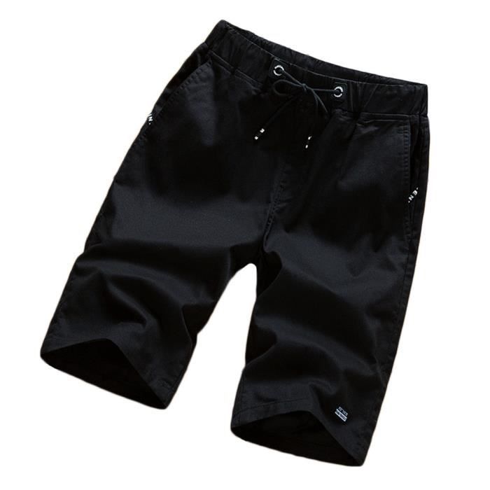 Pantalon léger taille élastique pour hommes coupe mince pantalon de