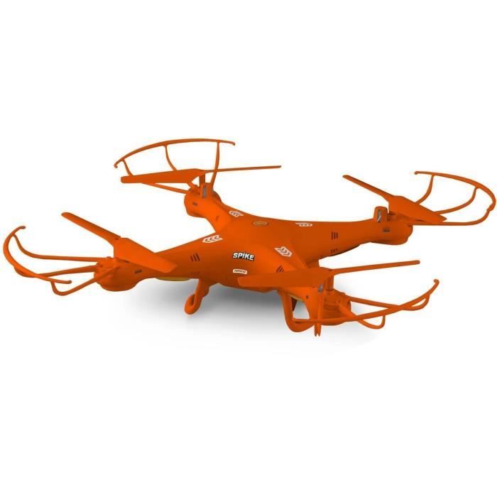 Drone télécommandé NINCO Spike - Orange - Avec capteur barométrique et double batterie