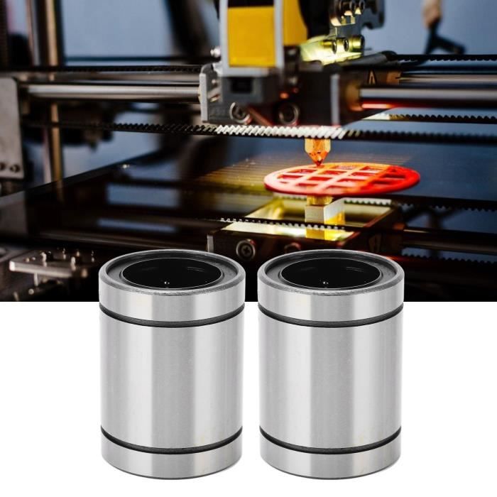 2 Pièces Roulement à Billes Linéaire Bride Ovale LMH16UU 16mm - Acier Pour CNC Et Mouvement Linéaire