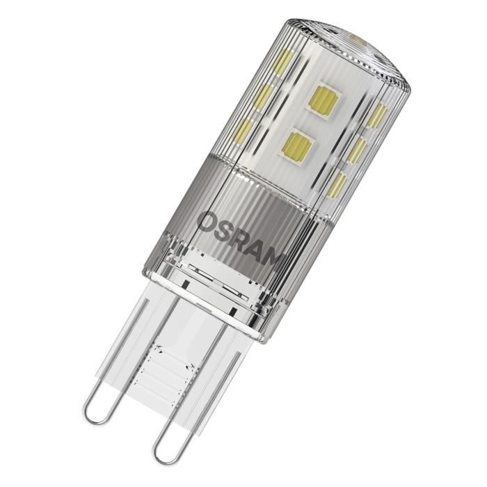 osram led pin g9 dim / lampe led: g9, gradable, 3 w, 30 w remplacement pour, clair, blanc chaud, 2700 k