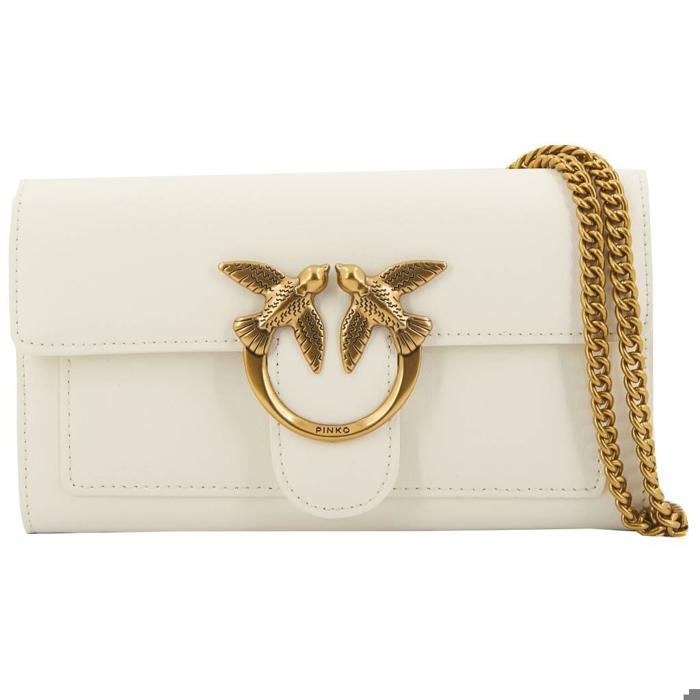Accesorio Pinko Modèle Love One Wallet C Vitel - Coleur Blanc