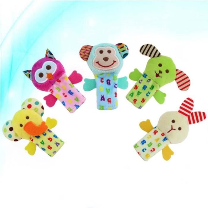 Marionnettes à Main Peluche Hippopotame Et Singe - Jouets Éducatifs Enfants