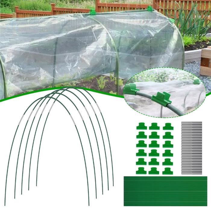 Tunnel De Culture Pour Serre - Long Cerceaux De Jardin Pour Parterre Surélevé, Cadre De Support