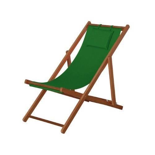 siena garden 732152 faro chaise longue bois dur vert…