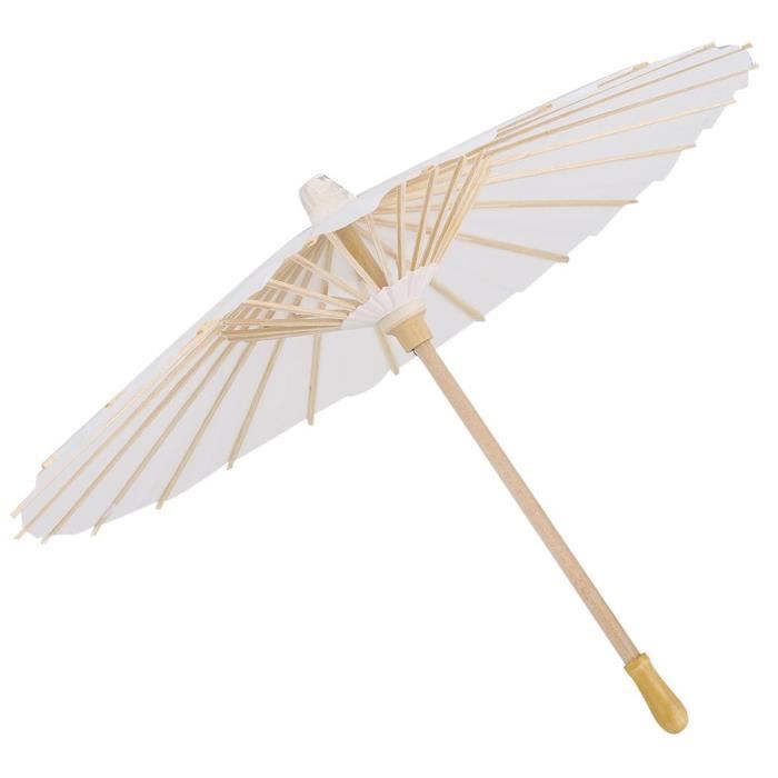 MECCANIXITY Lot De 6 Parapluies En Papier Huilé De 30,5 Cm Pour Loisirs Créatifs, Fête, Décoration De Mariage, Blanc