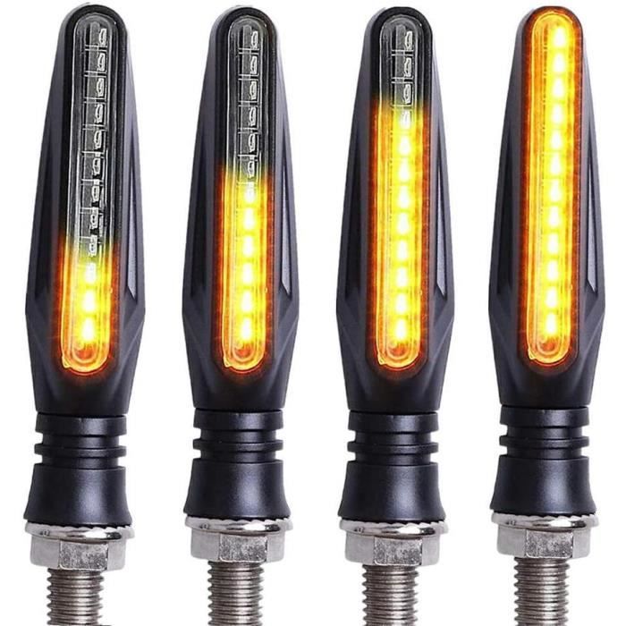 Lot De 2 Mini Clignotants LED Moto - Universels Homologués E