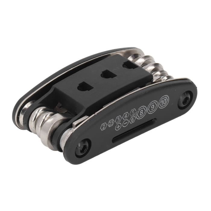 Outil Multifonction Pour Vélo – Clés Allen M2 à M6, Torx T25, Cruciforme, Plate – En Acier Carbone – Portable Et Robuste