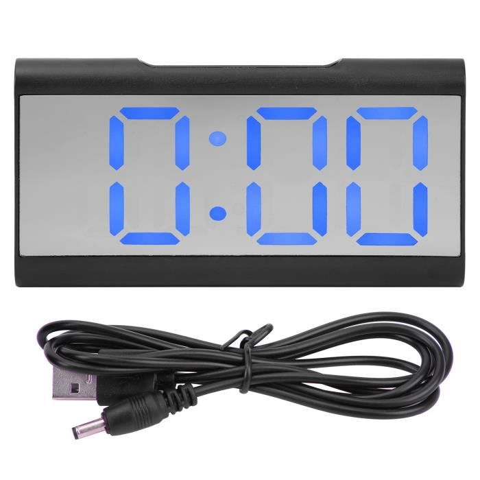 Horloge,LED miroir réveil numérique Snooze Table horloge bureau horloge température calendrier Horloge,LED miroir réveil numérique Snooze Table horloge bureau horloge température calendrier