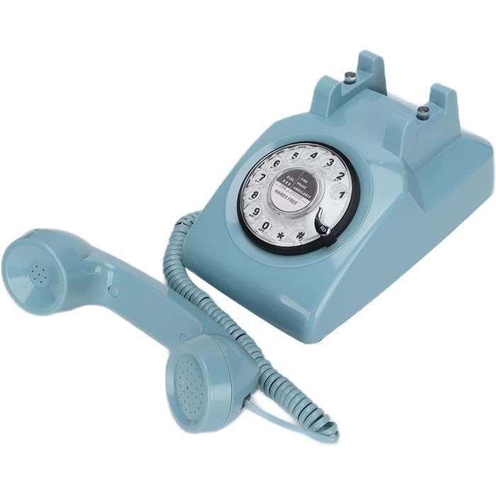 Téléphone Rétro Vintage Livre D'Or Sonore 8Go - Idéal Mariage Et Fêtes - Ligne Fixe Haut De Gamme