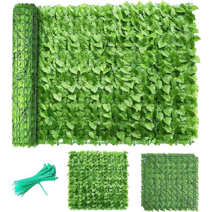 VINGO Haie Artificielle En Feuille, Brise-Vue Artificielles Décoration Murale Et Écran D