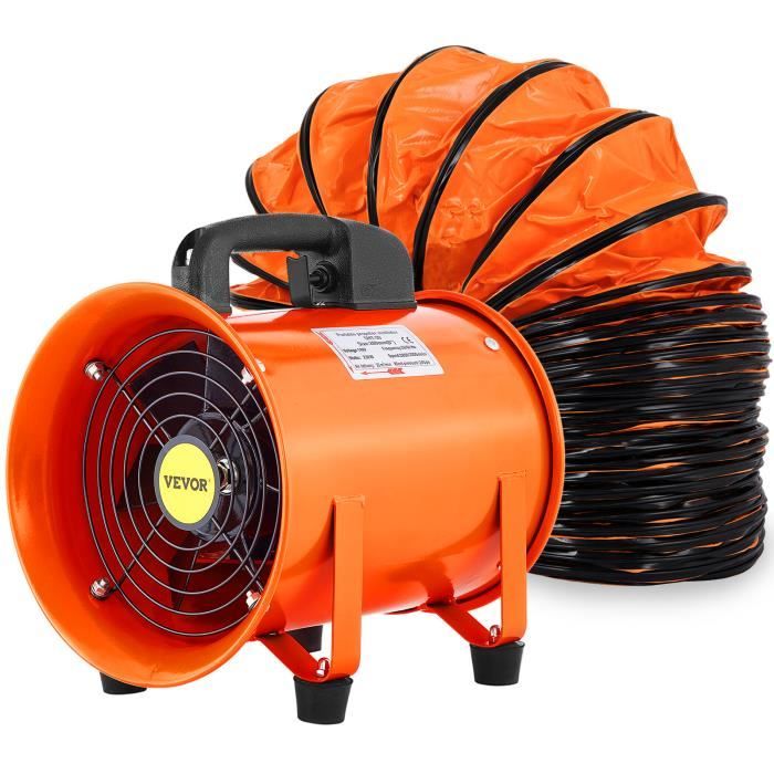 Ventilateur de conduit, max 900 m3/h, D 200 mm, 3 vitesses S&P