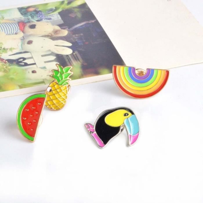 Broche Femme Arc-en-ciel Avec Notes De Musique – épingle Décorative Pour Vêtements, écharpe, Chapeau - 2