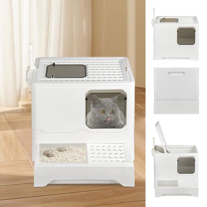 Meilleurs prix pour Bac à litière à capuchon XXL - XUANYU - barrière odeurs et éclaboussures