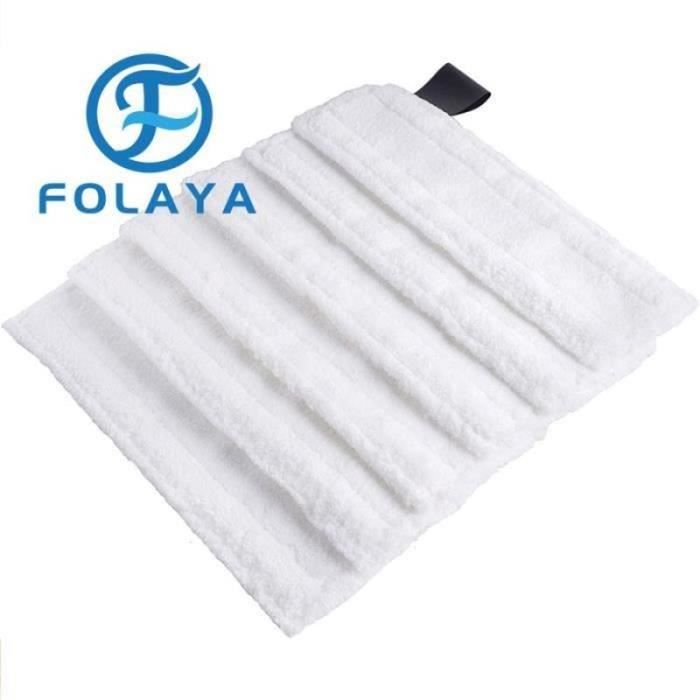 6 Lingettes Microfibre Pour Nettoyeur Vapeur Kärcher SC1 à SC5 - Compatible EasyFix - Lavable En Machine