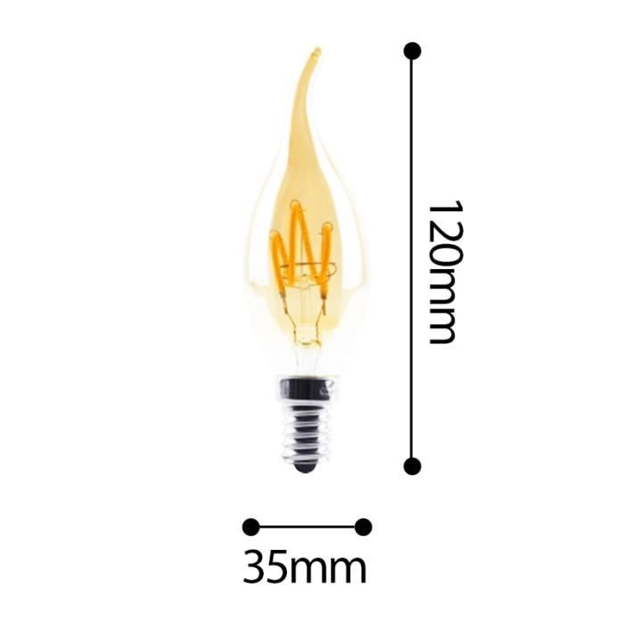 AMPOULE LED,C35L E144W 220VOuiWarm White 2200KAmpoule Led Rétro En