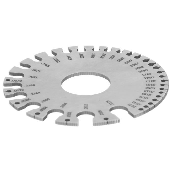 OSALADI Jauge D'Épaisseur Câble - Outil Mesure Diamètre Fil Électrique Règle Précise