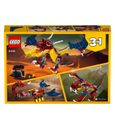 LEGO® Creator 31102 Le dragon de feu, Tigre Jouet Figurine, Idée Cadeau originale Enfants de 7ans et +-1