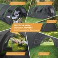 Tente Tunnel familiale -Skandika Kemi 4 - Tente de Camping 4 Personnes - 2 Cabines sombres - Colonne d'eau 3000 mm-1