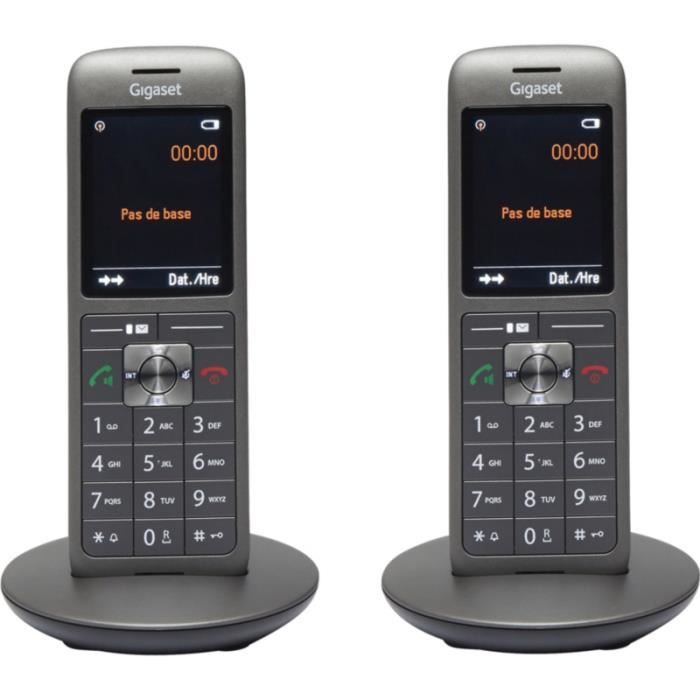 GIGASET CL660H DUO Téléphone Fixe Sans Fil 2 Combinés Gris Avec Bases + Box  100 EUR 59,90 - PicClick FR