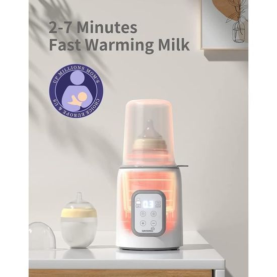 Chauffe-biberon, Stérilisateur De Biberons 6 En 1 Avec Affichage Numérique Et Contrôle De La Température, Chauffe-biberon Rapide - Puériculture & Eveil Bébé
