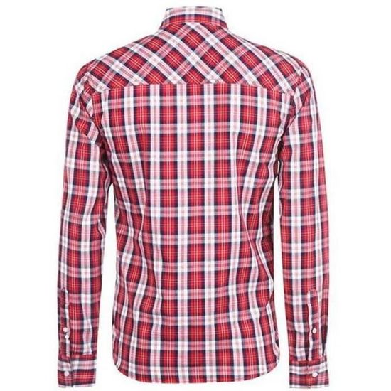 Chemise blanche et rouge homme online