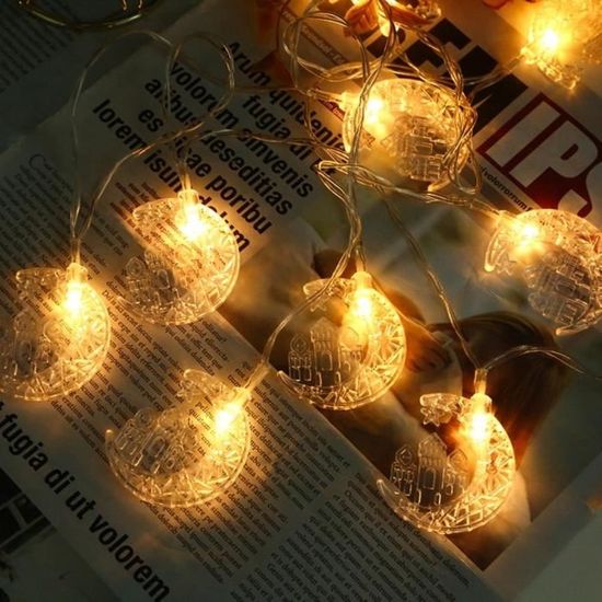 YOSOO Guirlande Éclairage Ramadan 10 LED - Cdiscount Maison
