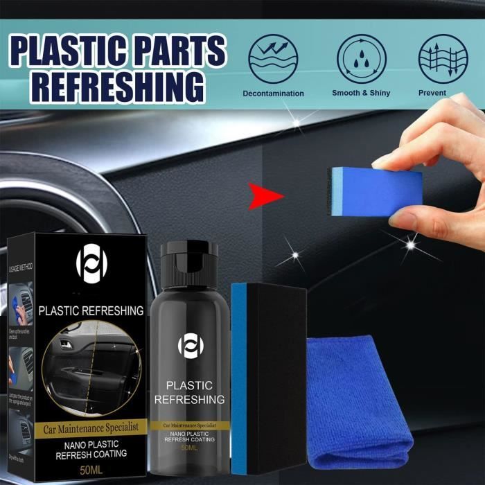 Plastic Revitalizing Coating Agent,Nano Plastic Refreshing Coating, Plastic  Parts Refurbish Agent for Car, Automotive Cleaning Agent - Cdiscount Auto