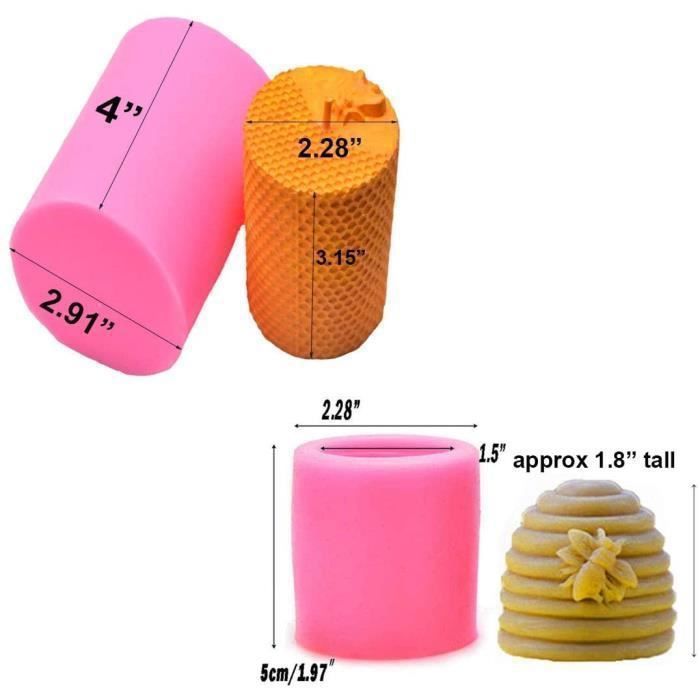 Moule En Silicone Forme Nid D'Abeille | 3D Pour Savon, Bougie, Résine, Chocolat | Décoration Intérieure DIY