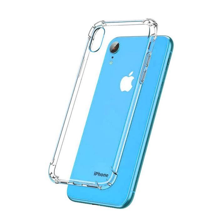 Coque IPhone XR Transparente + 2 Verres Trempés – Protection Gel TPU Souple, Verre 9H, Ultra Slim, Pack Complet - 4
