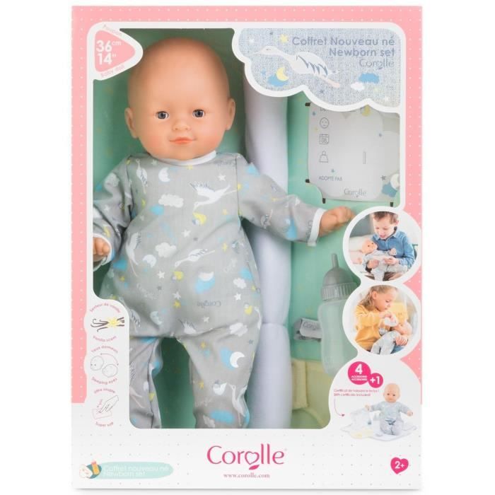 Poupon Bébé Calin Maud - Corolle - 30 cm - Corps souple - Yeux dormeurs -  Senteur de vanille - Cdiscount Jeux - Jouets