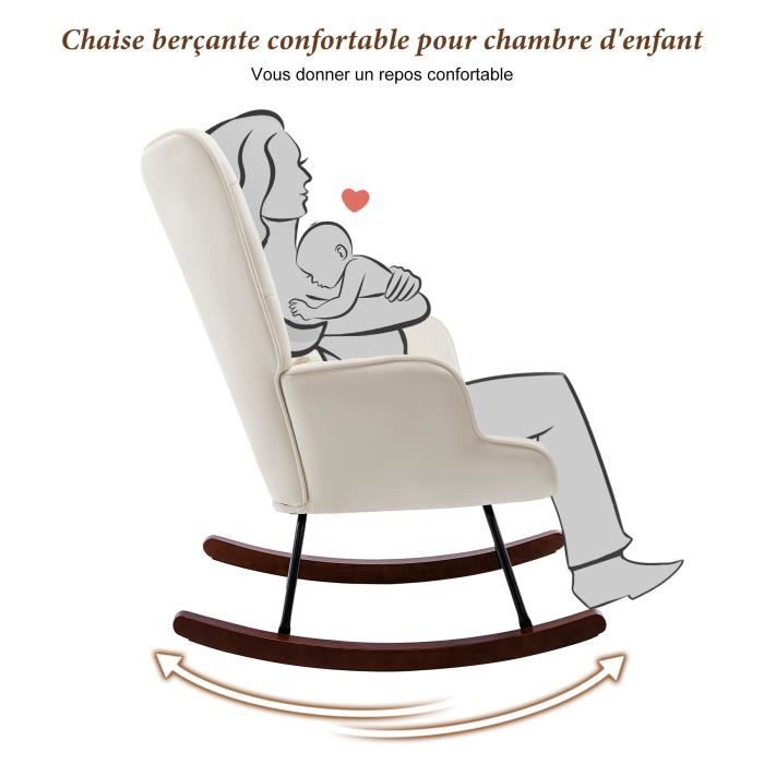 Fauteuil à bascule pour chambre bébé deals
