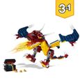 LEGO® Creator 31102 Le dragon de feu, Tigre Jouet Figurine, Idée Cadeau originale Enfants de 7ans et +-2