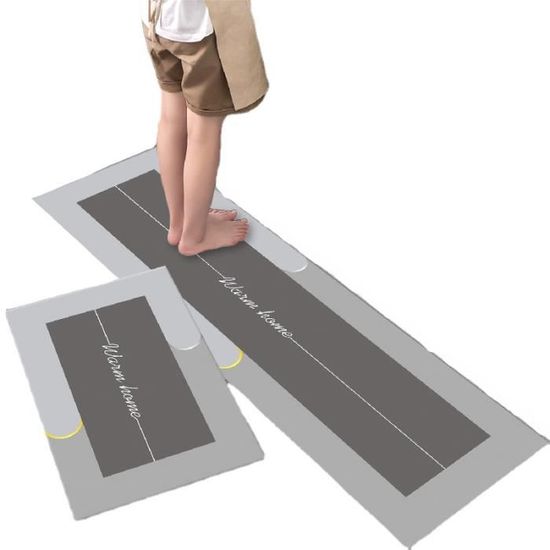 Set De 2 Tapis De Cuisine Antidérapants 40x60cm Et 40x120cm - Lavables Et Absorbants - Pour Couloir, Entrée Ou Salle à Manger
