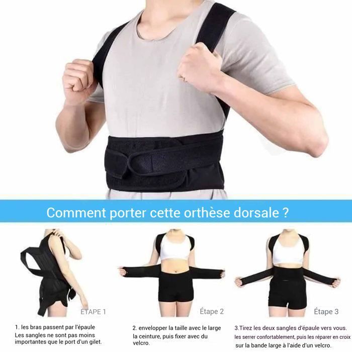 Correcteur Épaule Support Dos Ceinture Dorsale Soutien Correcteur