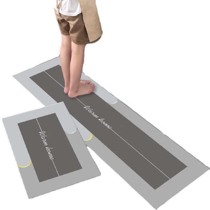 Tapis De Couloir/cuisine Lavable Antidérapant - 40x60 Cm (autres Tailles Dispo) - Polyester Avec Dos Caoutchouc - Absorbant