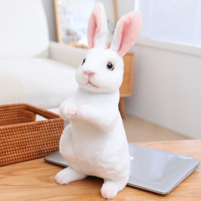 Dessin animé 23-45cm série mignonne lapin rose canard ours jouets en peluche ours poupées douces animaux en peluche cadeaux d'anniversaire pour les filles  26