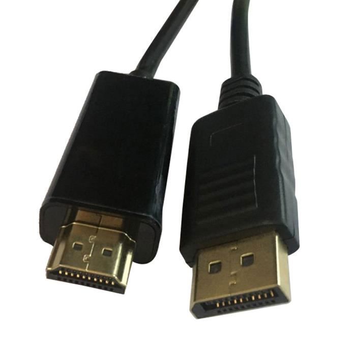 Adaptateur DisplayPort Vers HDMI 4K - Mâle DP Vers Femelle HDMI - Transmission Audio/vidéo Haute Vitesse, Plug & Play - Pour PC, GPU, Ordinateur Portable