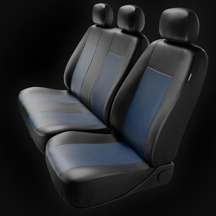 Housses De Siège Sur Mesure Pour Renault Master IV Van (2010-) - Avant Seulement 1+2, Noir, Compatible Airbag - 12