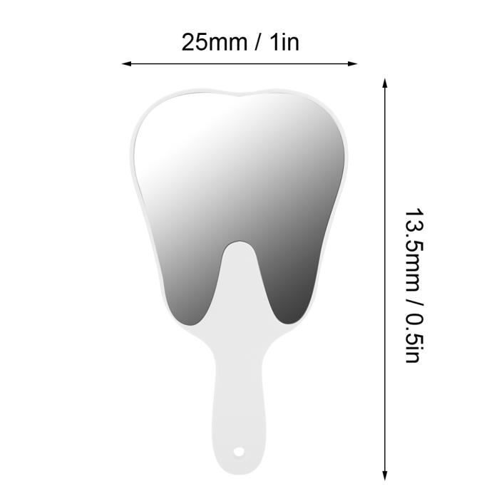 Miroir Dentaire en Acier Inoxydable, Accessoire Soin de Dents pour Maison  Voyage Dentiste, Longueur 13 cm, Diamètre 2,2 cm - Cdiscount Au quotidien