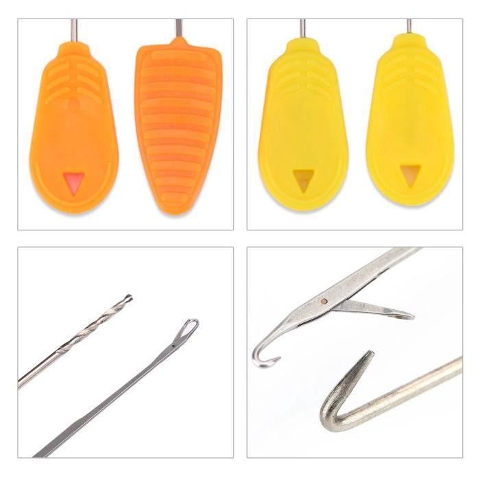 Kit 2 En 1 Pour Pêche à La Carpe : Aiguille D'appât + Perceuse à Bouillette - Neuf