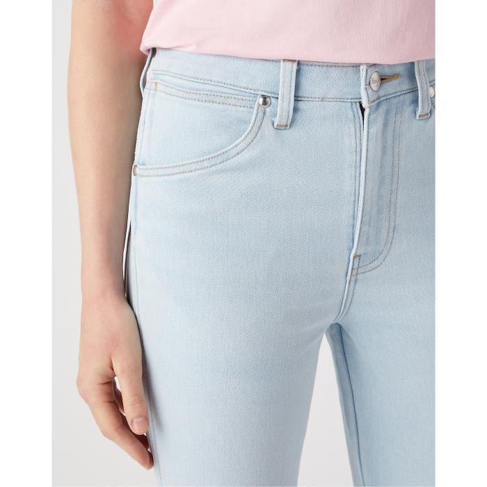 Jean Wrangler Taille 26 Femme - Bleu, 100% Coton, Coupé Classique Rare En Bon état
