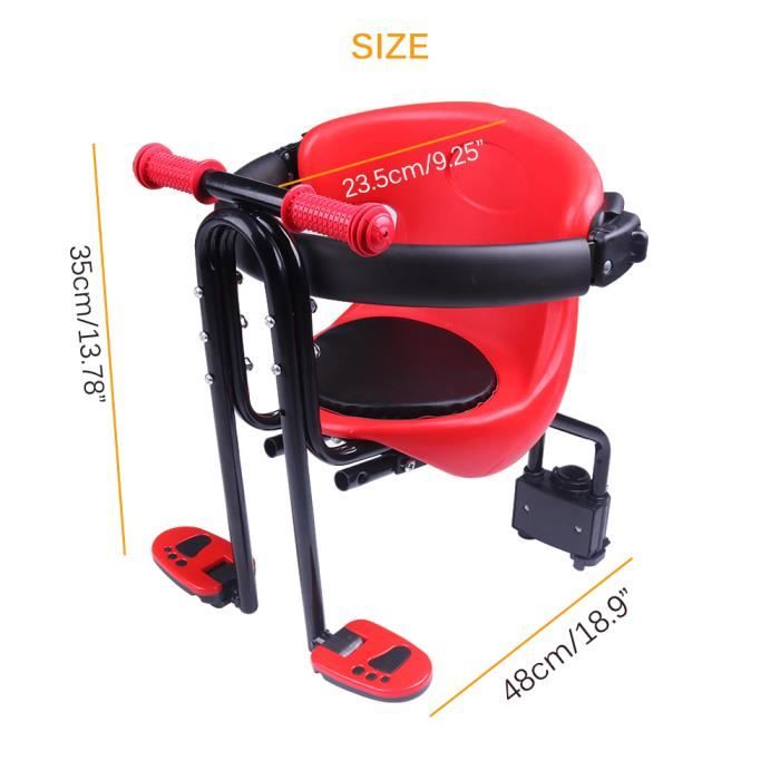 Si ge De V lo Avant Porte Enfant Pour B b Enfant De 30Kg Rouge