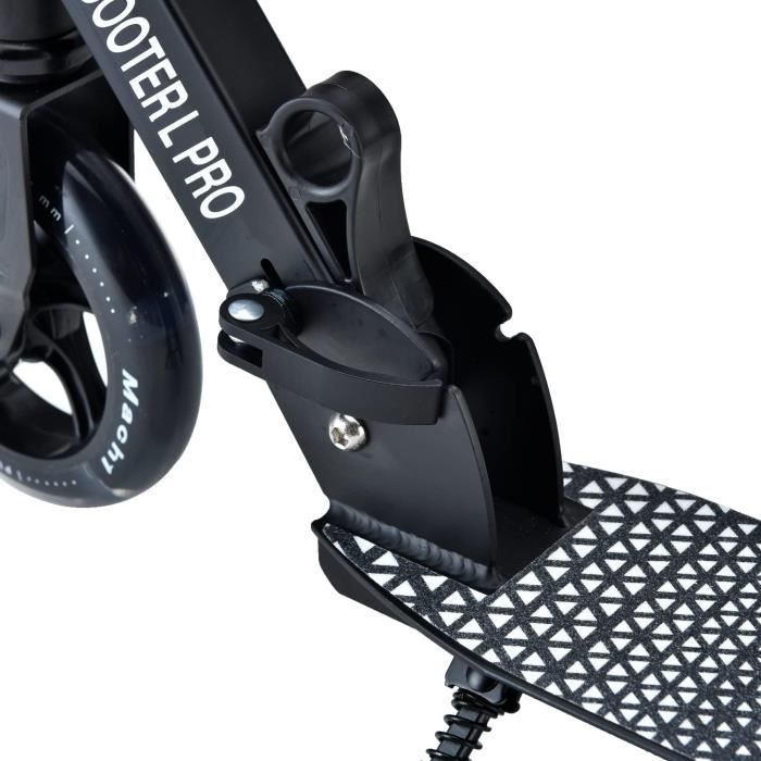 Guidon Trottinette Freestyle Striker Gravis 650mm - Acier Chromoly 4130, Compatible IHC Et SCS, Noir